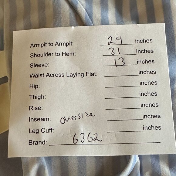 Chicos Striped Oversize Tunic‎ Top Womens Sz M Blue White Layered Hem Nautical - Picture 13 of 14